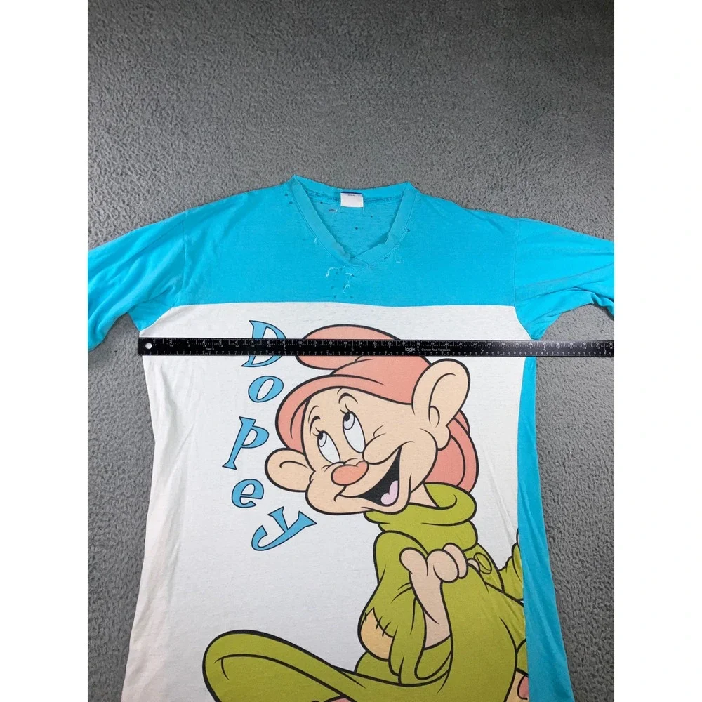 Vintage 90s Disney Store Dopey T Shirt Mens 2XL Thrashed Shredded Graphic Grunge